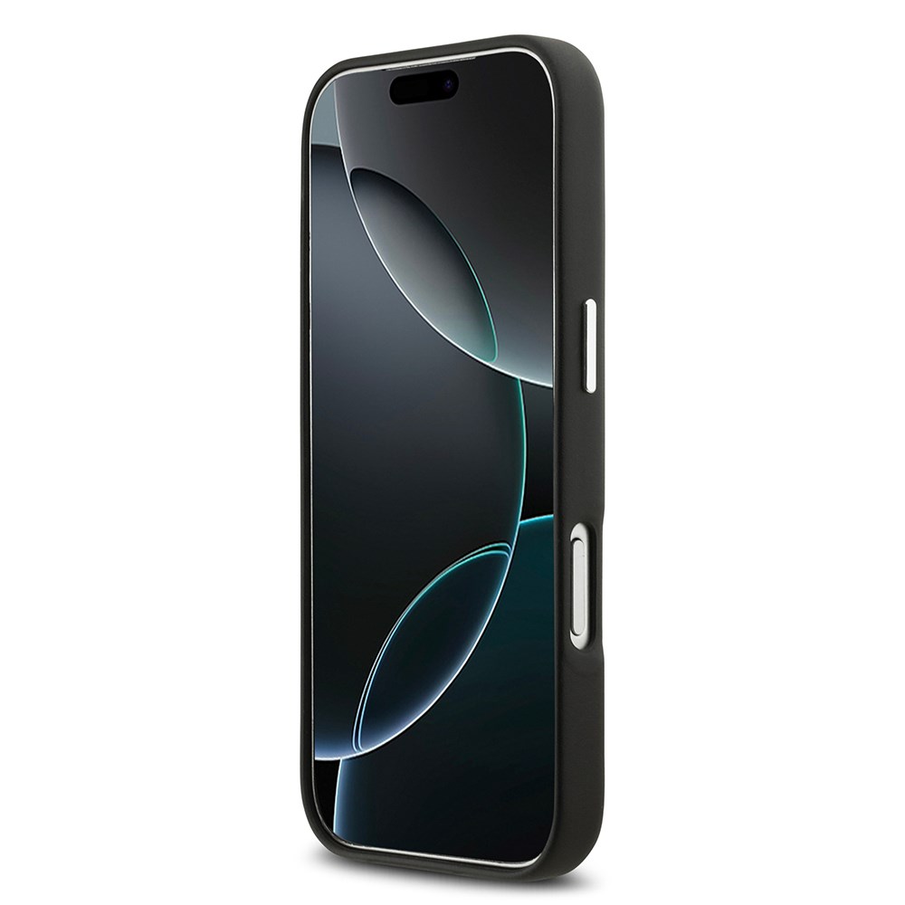Apple iPhone 17 Pro Kılıf BMW Orjinal Lisanslı M-safe Şarj Özellikli Metal Logolu Tam Kaplama Deri Kapak