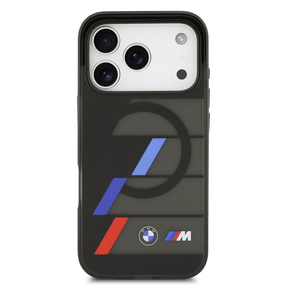 Apple iPhone 17 Pro Kılıf BMW Orjinal Lisanslı M-safe Şarj Özellikli IML Baskılı Üç Renkli M Dizayn Kapak