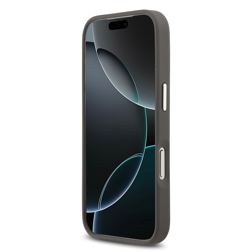 Apple iPhone 17 Pro Kılıf Karl Lagerfeld Orjinal Lisanslı Metal Logolu K&C Heads Pin Kapak