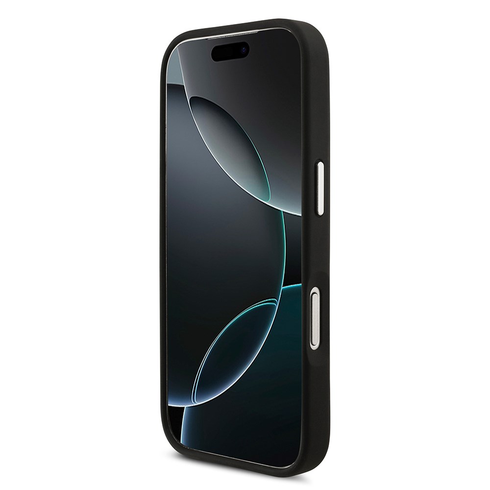 Apple iPhone 17 Pro Kılıf Karl Lagerfeld Orjinal Lisanslı Metal Logolu K&C Heads Pin Kapak