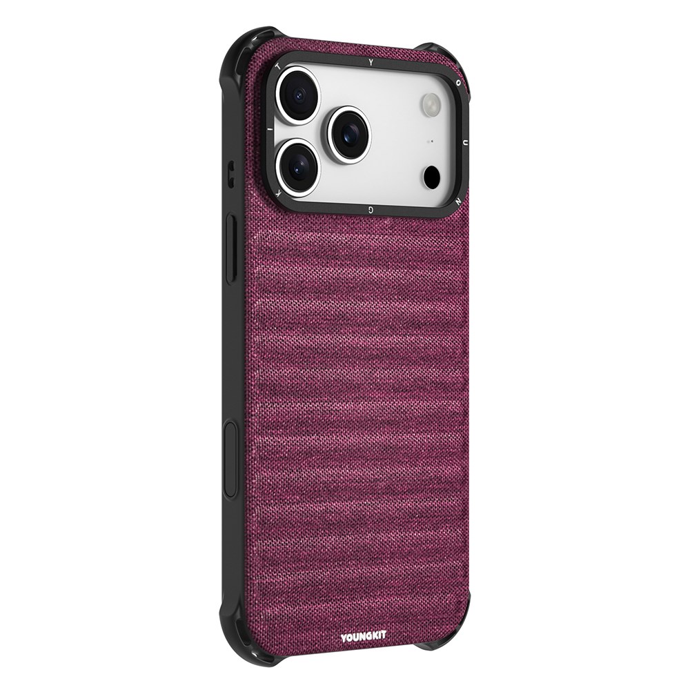 Apple iPhone 17 Pro Kılıf M-safe Şarj Özellikli Youngkit Canvas Serisi Kapak