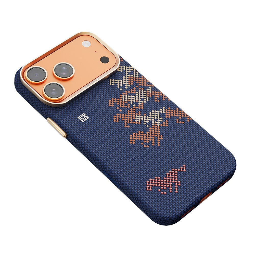 Apple iPhone 17 Pro Kılıf M-safe Şarj Özellikli Raptic Aramid Skin Chivalry Serisi Kapak