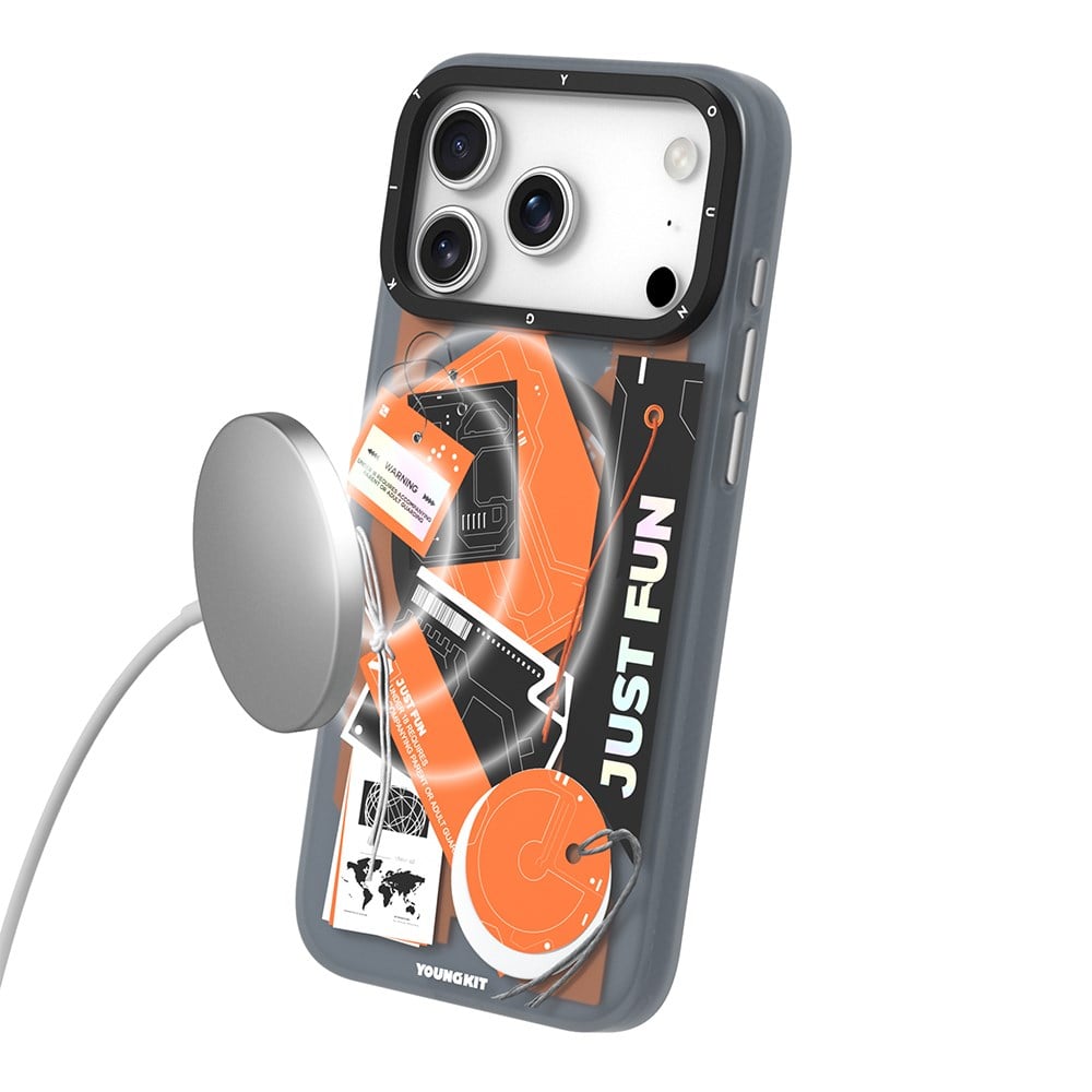 Apple iPhone 17 Pro Kılıf M-Safe Şarj Özellikli Youngkit Different Dimension Serisi Kapak