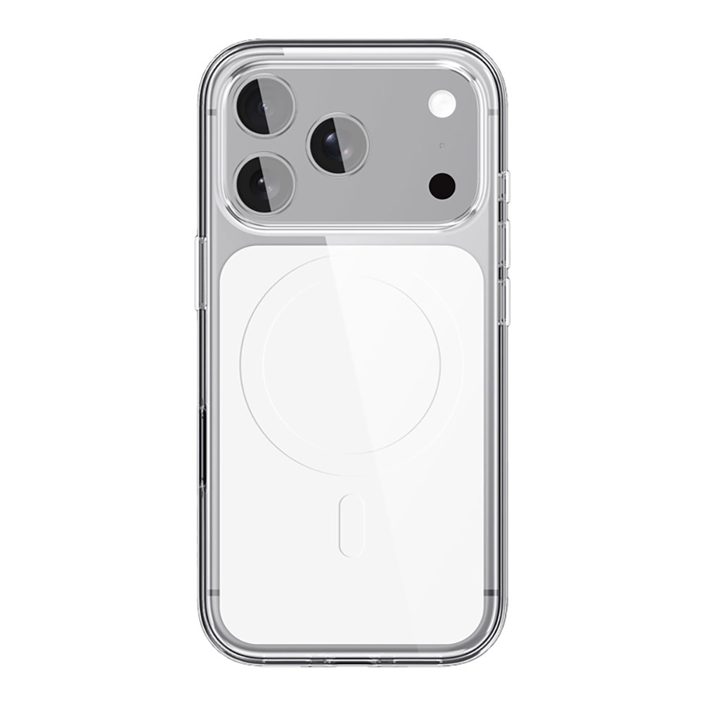 Apple iPhone 17 Pro Kılıf M-safe Şarj Özellikli Şeffaf Tasarımlı Wlons Apel Kapak