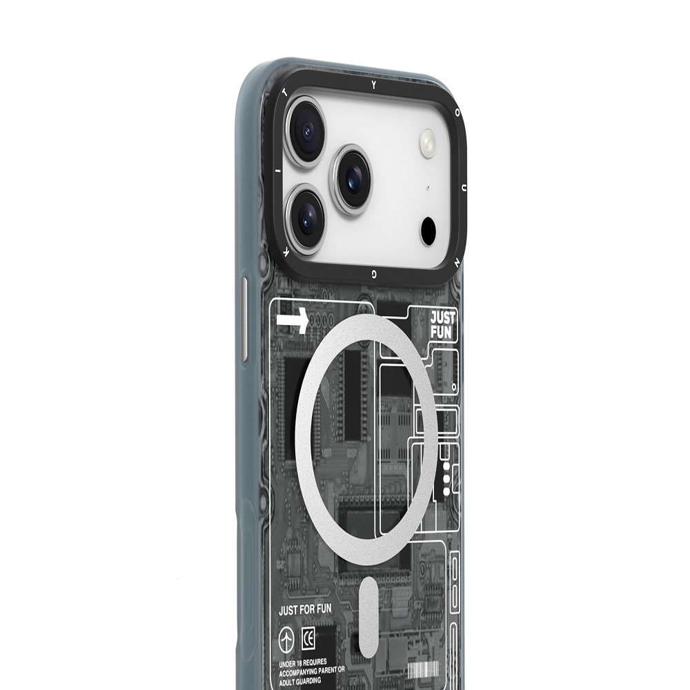 Apple iPhone 17 Pro Kılıf M-safe Şarj Özellikli Metal Standlı Sıvı Silikon Lenyes CK223 Kapak