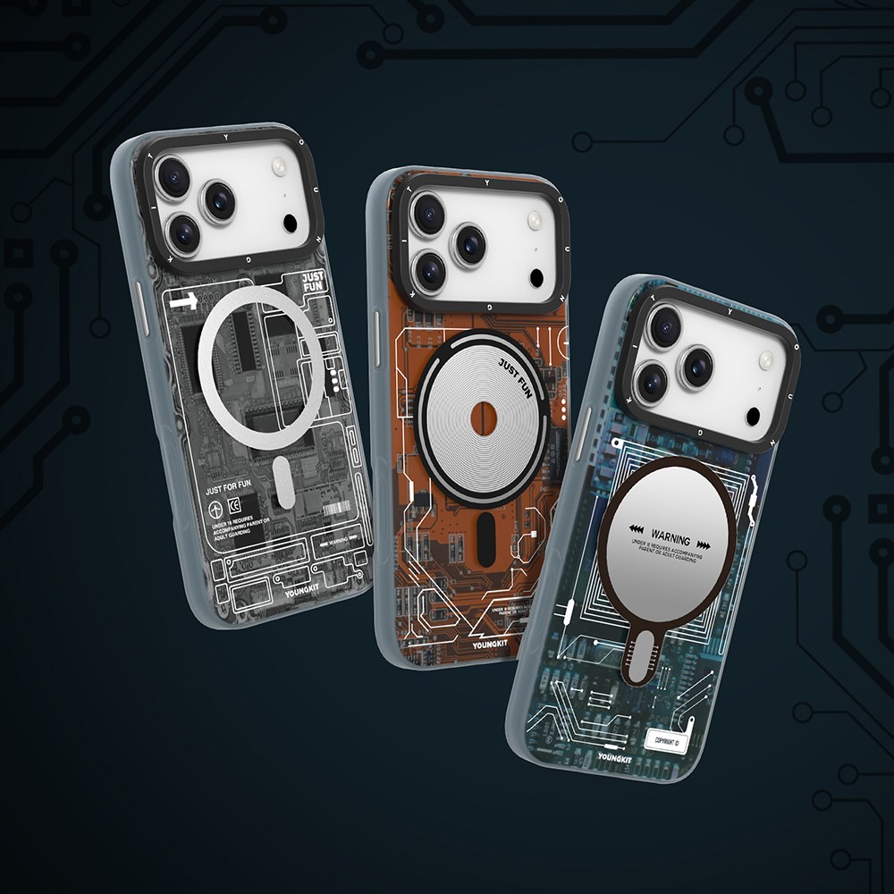 Apple iPhone 17 Pro Kılıf M-safe Şarj Özellikli Kamera Denetim Butonlu Youngkit Technology Serisi Kapak
