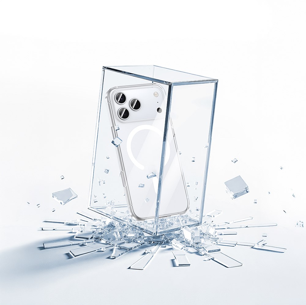 Apple iPhone 17 Pro Kılıf M-safe Şarj Özellikli Benks ​​​​​​Crystal Serisi Şeffaf Kapak