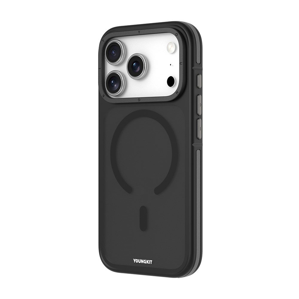 Apple iPhone 17 Pro Kılıf M-safe Şarj Özellikli Youngkit Rock Sand Serisi Kapak