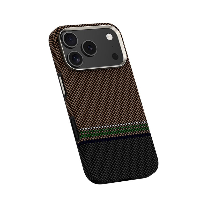 Apple iPhone 17 Pro Kılıf M-safe Şarj Özellikli Karbon Fiber Tasarımlı Benks Prestige ArmorPro Kevlar Kapak