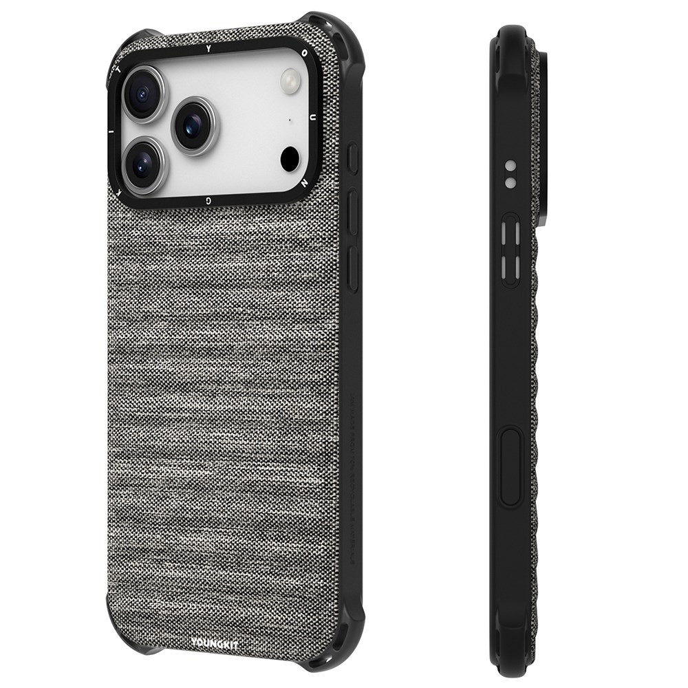 Apple iPhone 17 Pro Kılıf M-safe Şarj Özellikli Youngkit Canvas Serisi Kapak