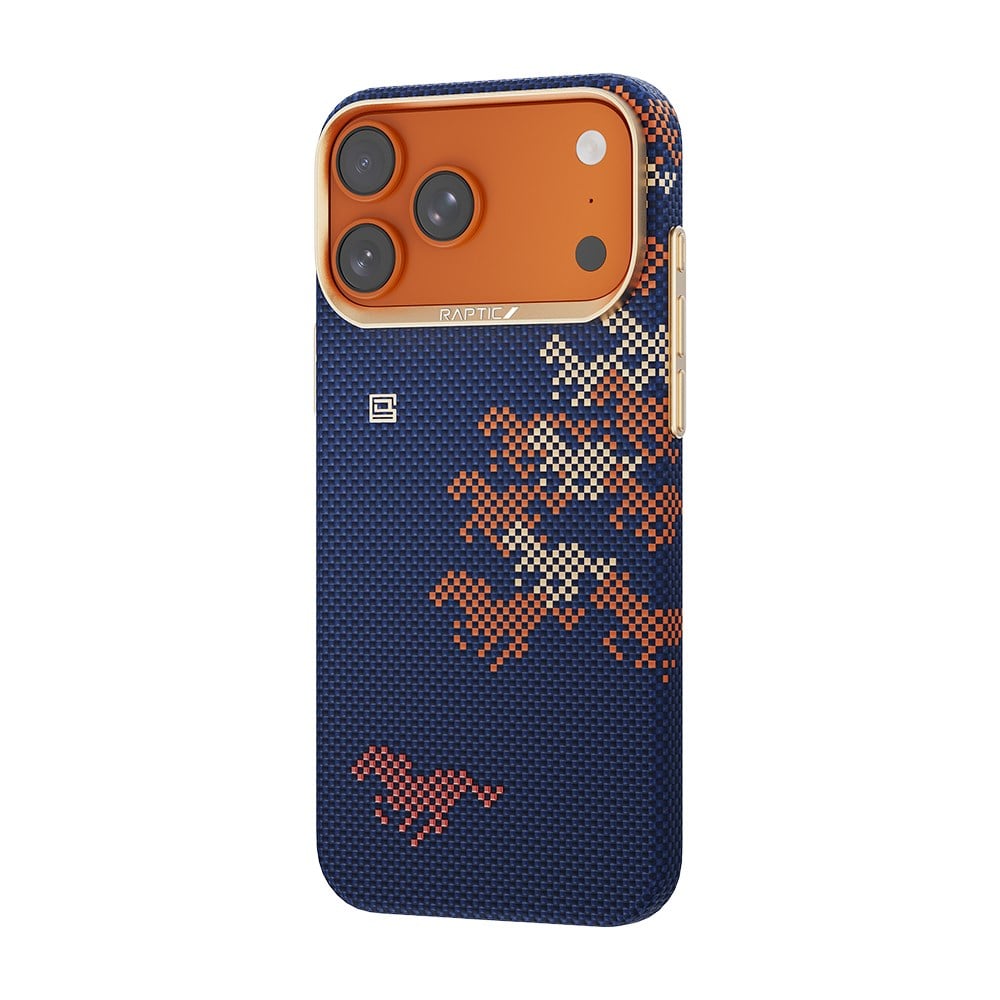 Apple iPhone 17 Pro Kılıf M-safe Şarj Özellikli Raptic Aramid Skin Chivalry Serisi Kapak