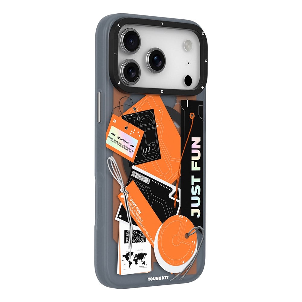 Apple iPhone 17 Pro Kılıf M-Safe Şarj Özellikli Youngkit Different Dimension Serisi Kapak