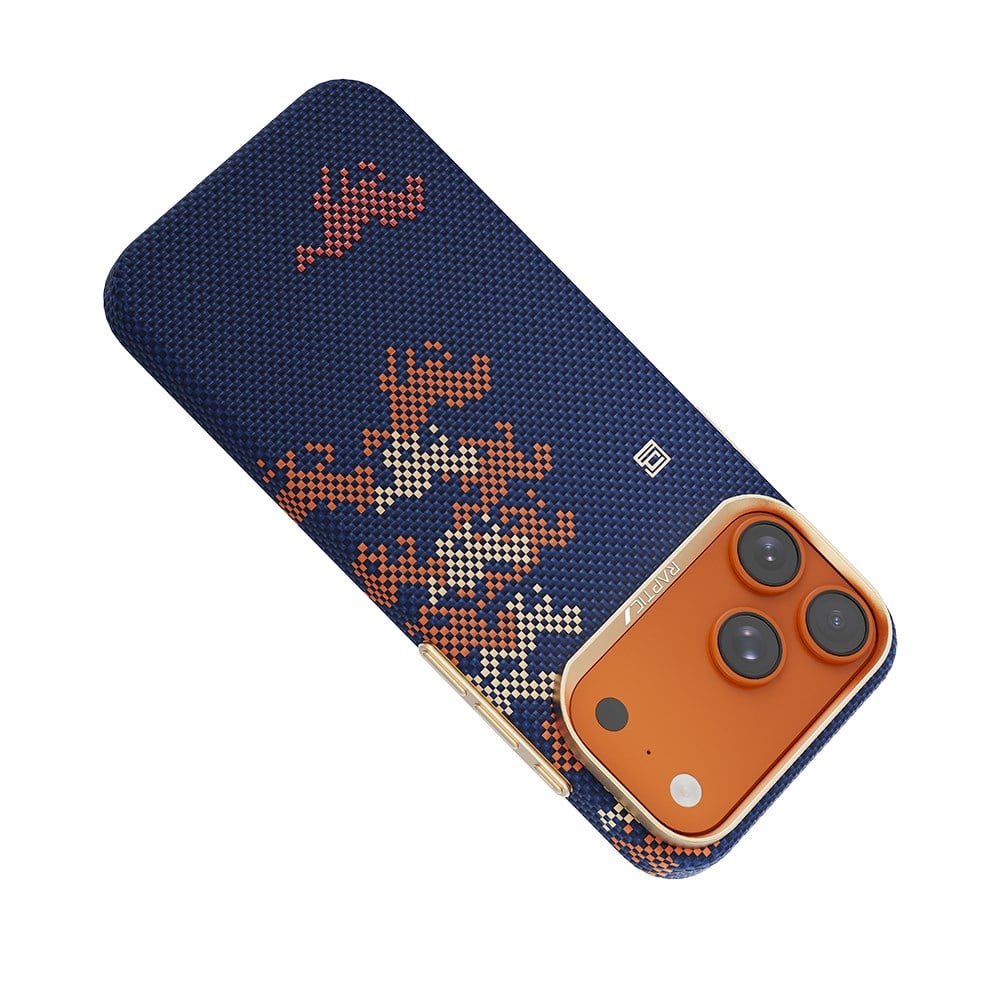 Apple iPhone 17 Pro Kılıf M-safe Şarj Özellikli Raptic Aramid Skin Chivalry Serisi Kapak