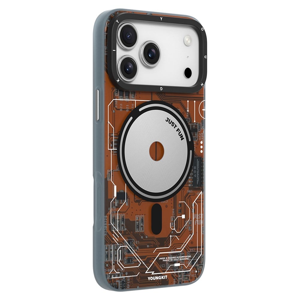 Apple iPhone 17 Pro Kılıf M-safe Şarj Özellikli Kamera Denetim Butonlu Youngkit Technology Serisi Kapak