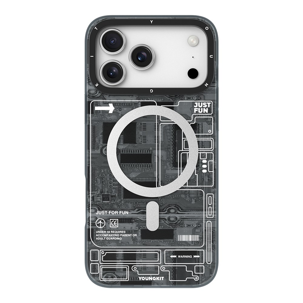 Apple iPhone 17 Pro Kılıf M-safe Şarj Özellikli Kamera Denetim Butonlu Youngkit Technology Serisi Kapak