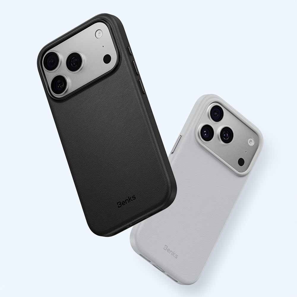 Apple iPhone 17 Pro Kılıf M-safe Şarj Özellikli Çizilmeye Dayanıklı Benks VitaPro Serisi PU Deri Kapak
