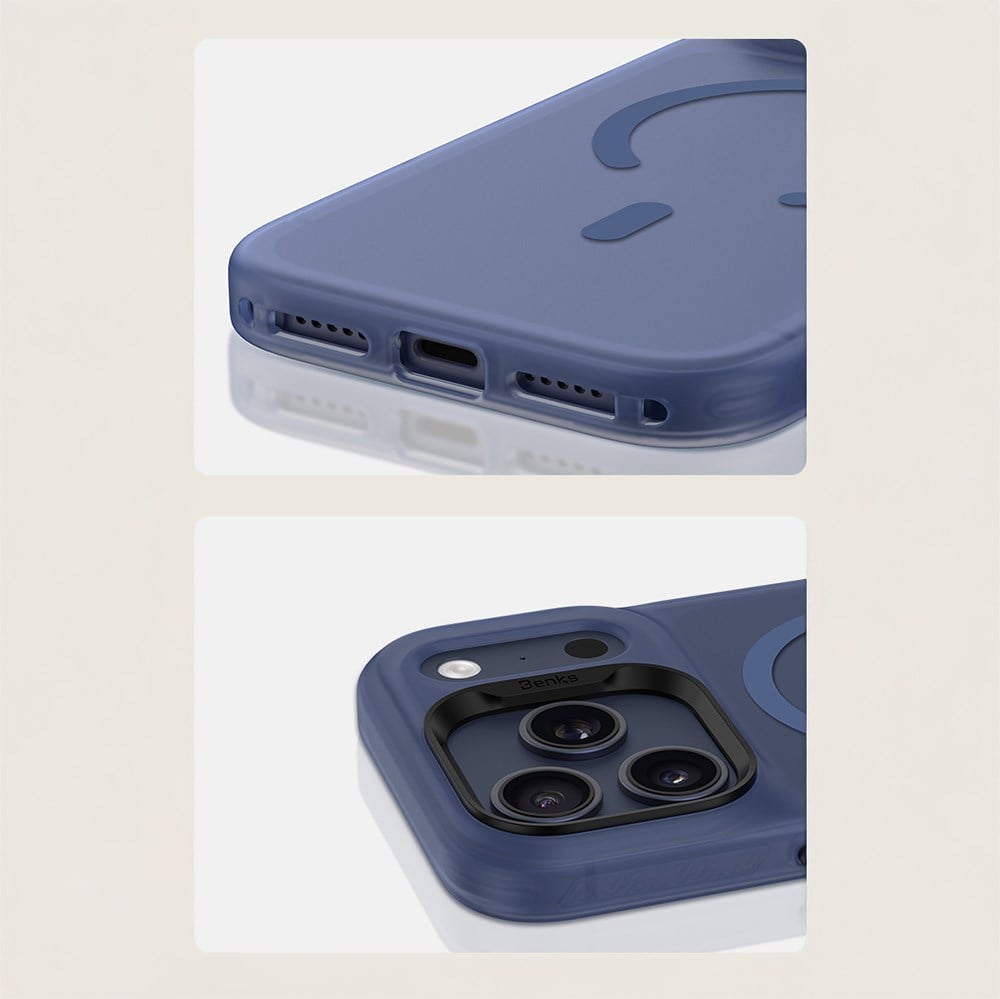 Apple iPhone 17 Pro Kılıf M-Safe Şarj Özellikli Benks C-Magnet Lucid Armor Kapak