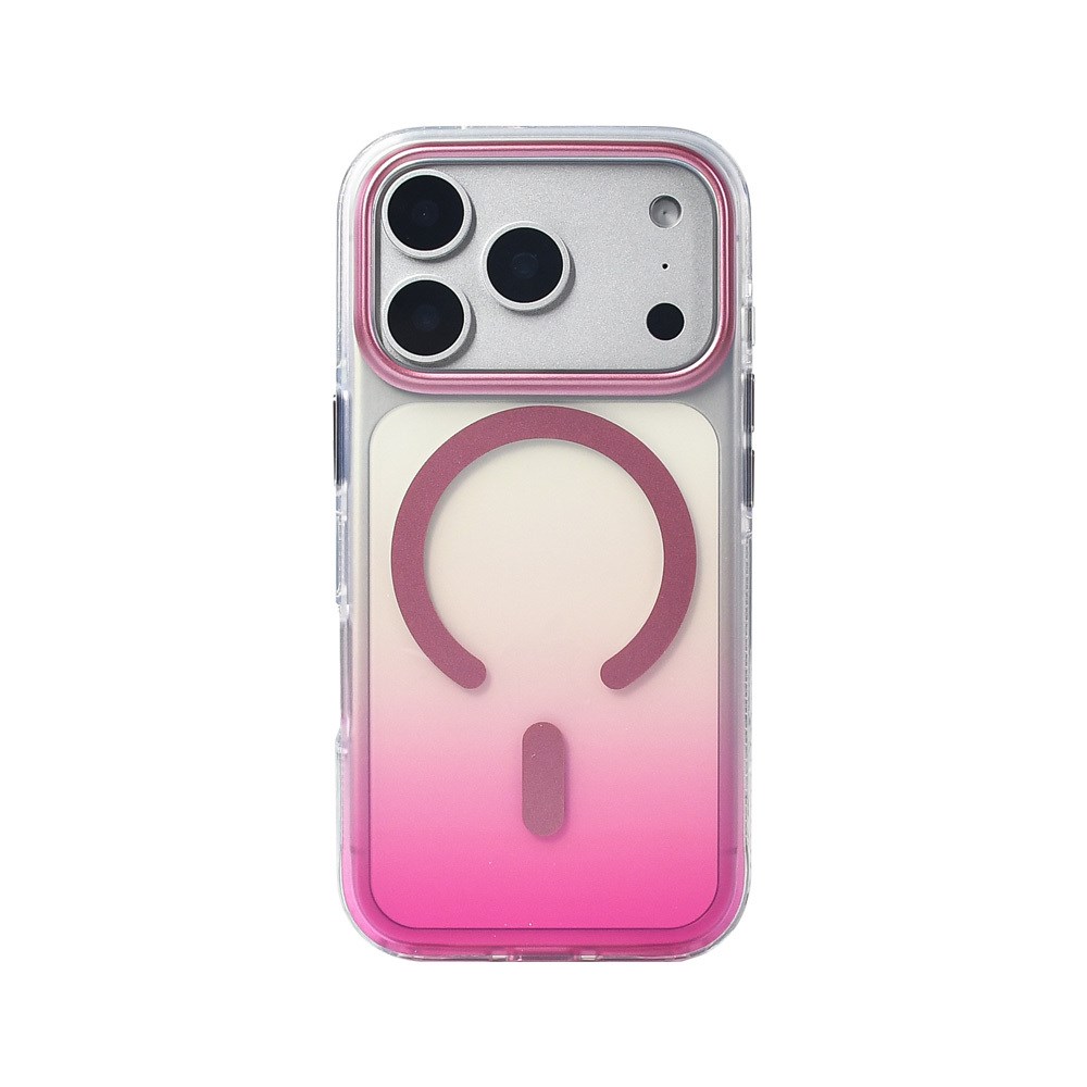 Apple iPhone 17 Pro Kılıf M-safe Şarj Özellikli Transparan Renk Geçişli Zore Toros Kapak