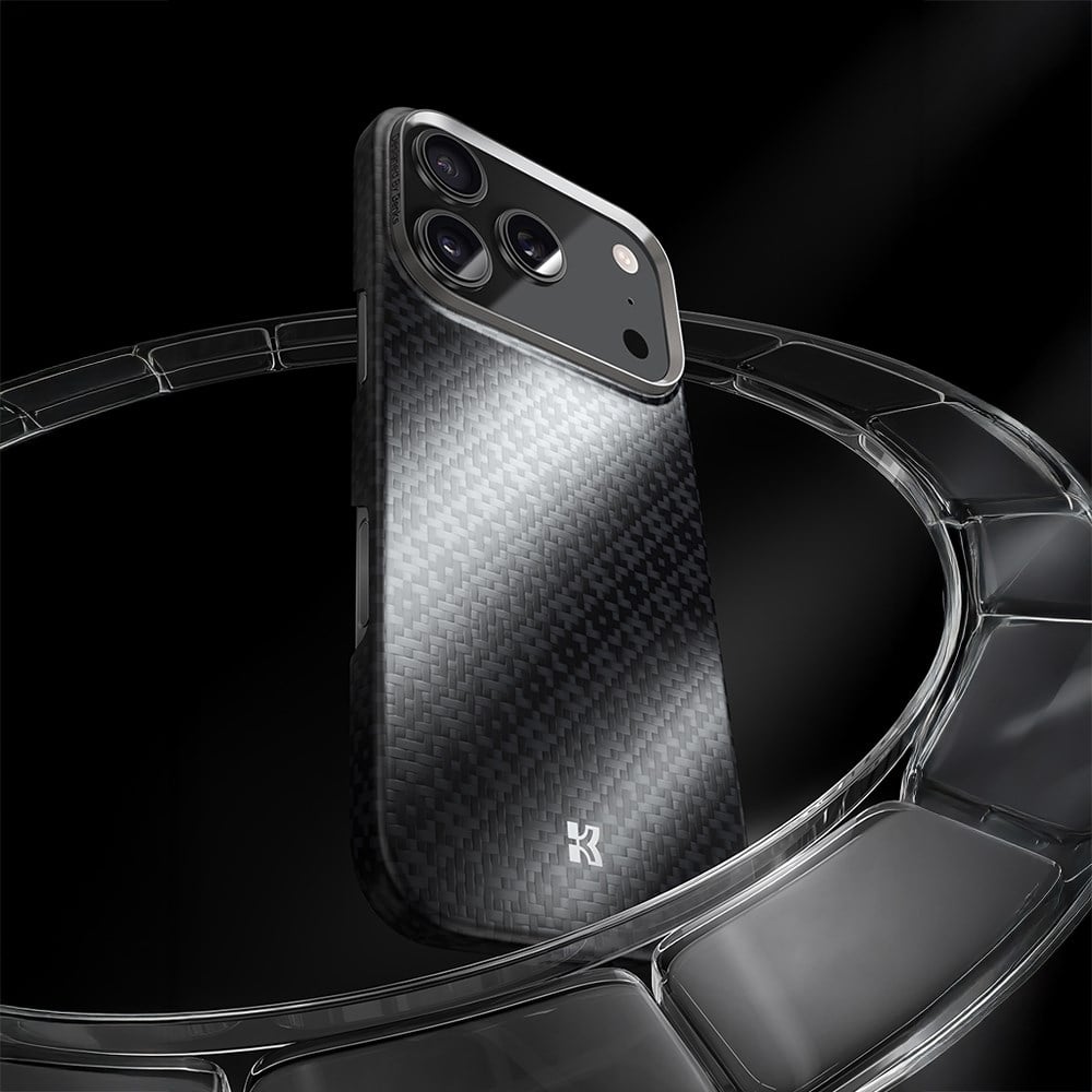Apple iPhone 17 Pro Kılıf M-Safe Şarj Özellikli Benks ArmorAir ArmorGrid Serisi Kevlar Kapak