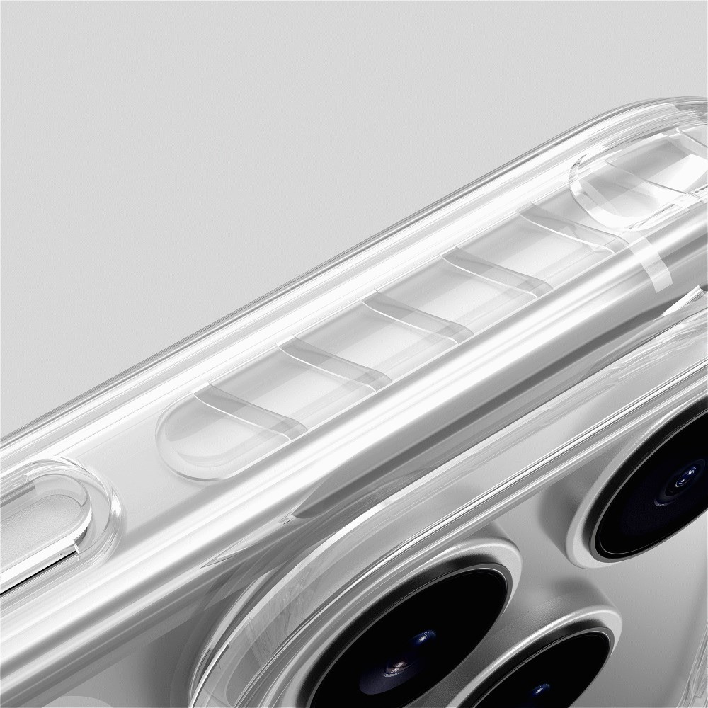 Apple iPhone 17 Pro Kılıf M-Safe Şarj Özellikli Airbag Tasarımlı Standlı AmazingThing Titan Pro MagSpin Kapak