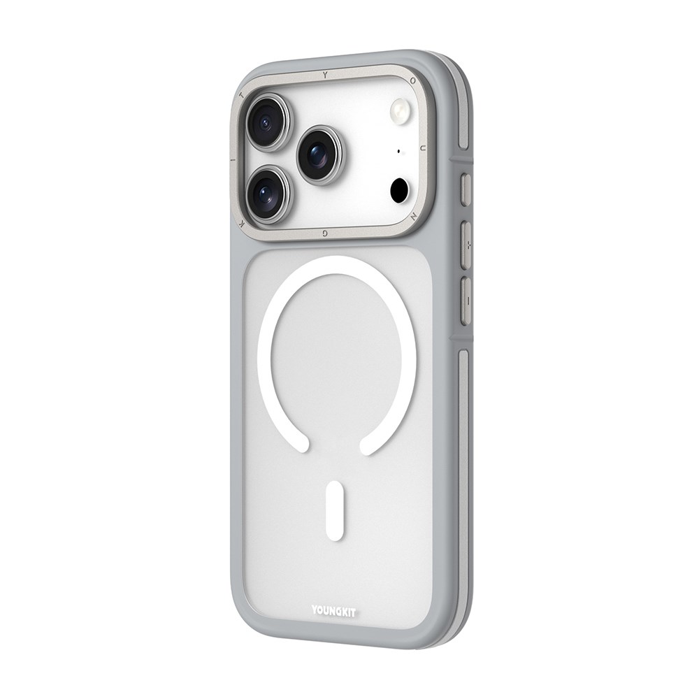 Apple iPhone 17 Pro Kılıf M-safe Şarj Özellikli Youngkit Rock Sand Serisi Kapak