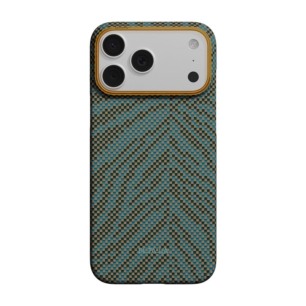 Apple iPhone 17 Pro Kılıf M-safe Şarj Özellikli Aramid Fiber Pitaka Breath of Veins Serisi Kapak