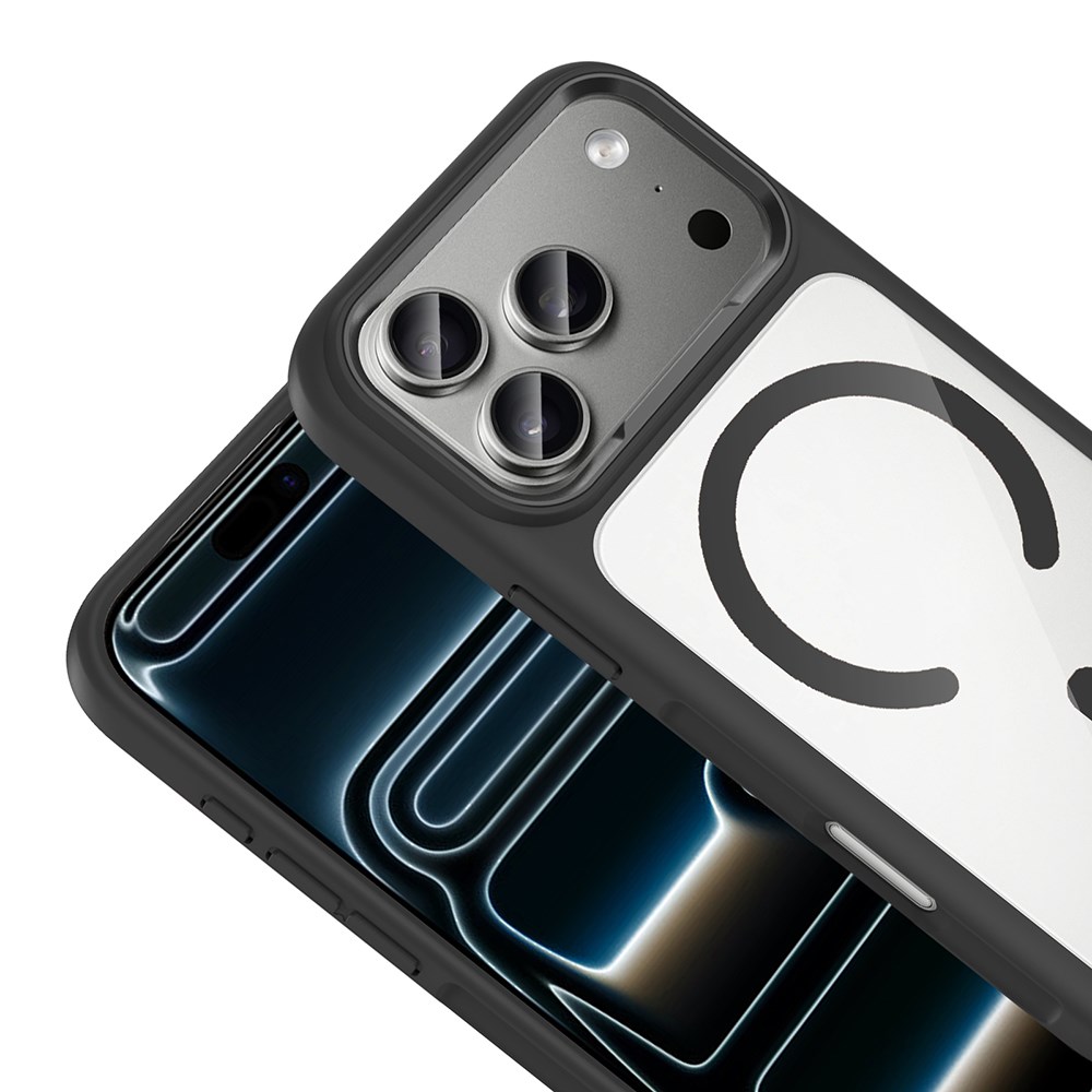 Apple iPhone 17 Pro Kılıf M-Safe Şarj Özellikli Metal Kamera Çerçeveli Zore Tiko Kapak
