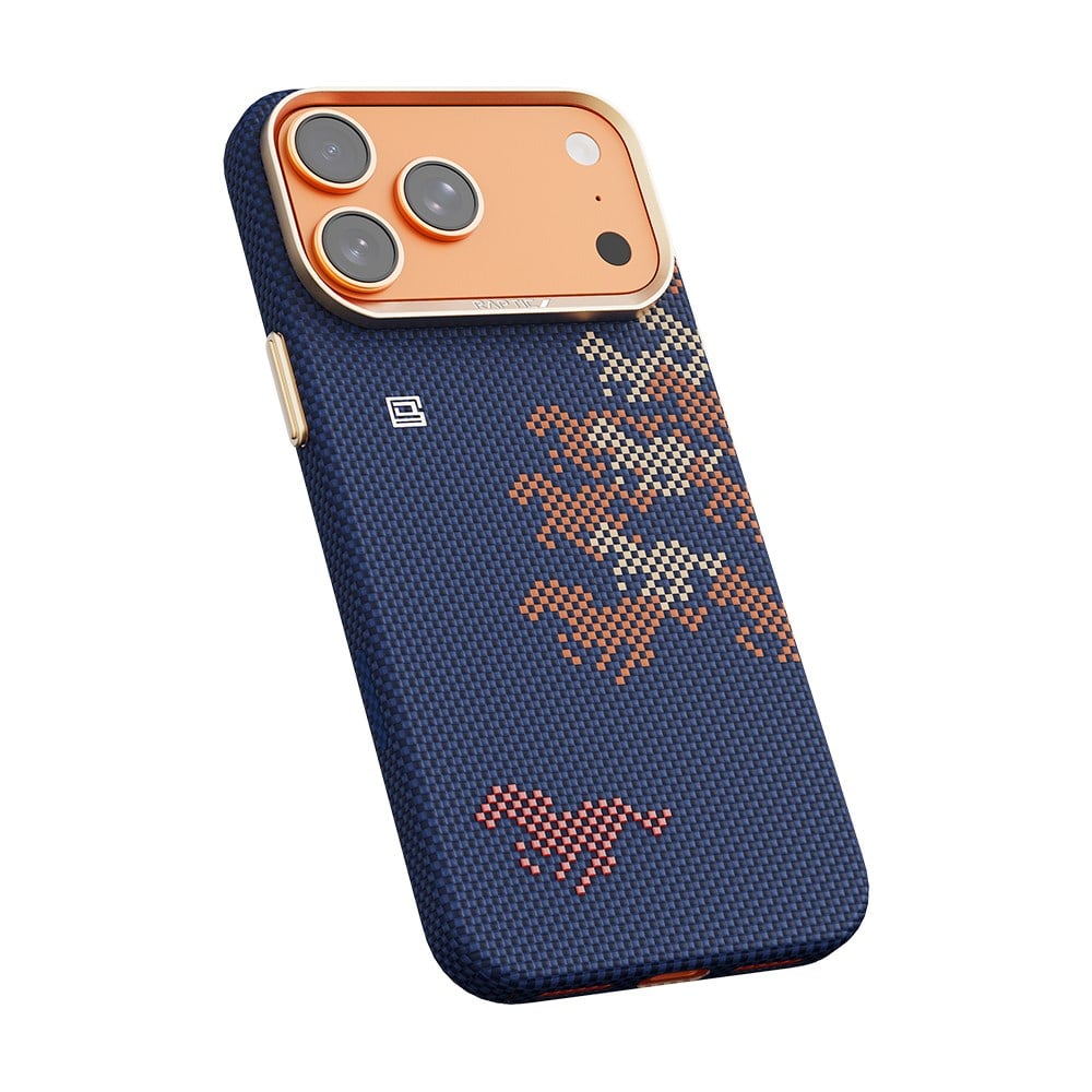 Apple iPhone 17 Pro Kılıf M-safe Şarj Özellikli Raptic Aramid Skin Chivalry Serisi Kapak