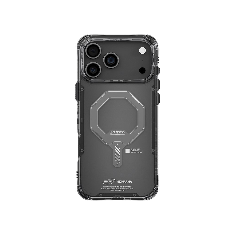 Apple iPhone 17 Pro Kılıf M-safe Şarj Özellikli Şeffaf Airbag Tasarımlı Skinarma Saido Mag-Charge Kapak