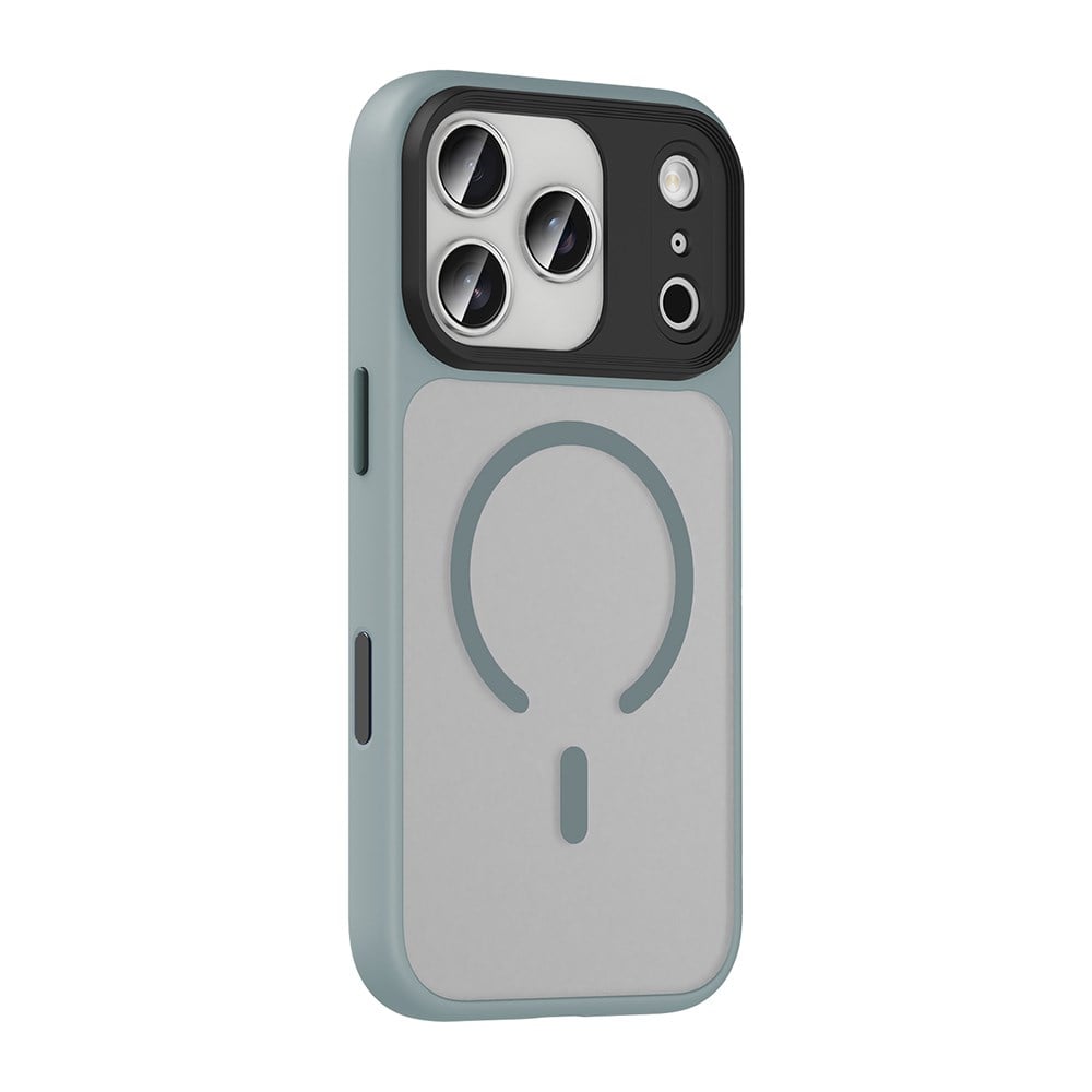 Apple iPhone 17 Pro Kılıf Mat Arka Yüzey Wireless Şarj Özellikli Zore Flet M-safe Kapak