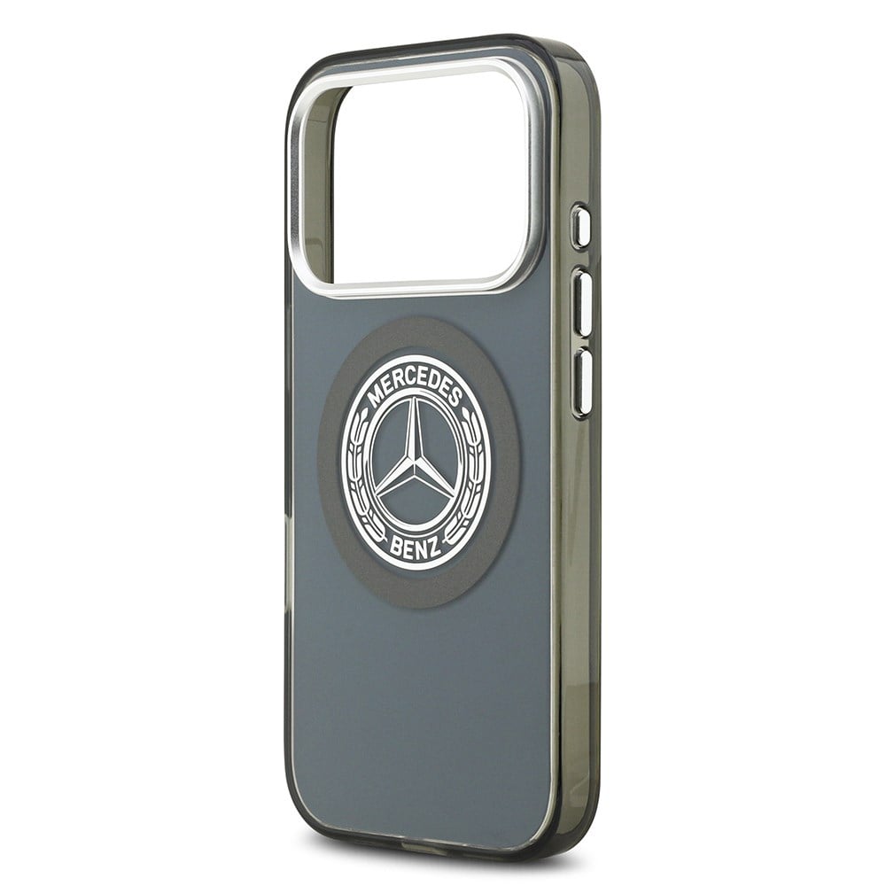 Apple iPhone 17 Pro Kılıf Mercedes Benz Orjinal Lisanslı M-safe Şarj Özellikli Çift Katmanlı PC Nostaljik Yıldız Dizayn Kapak