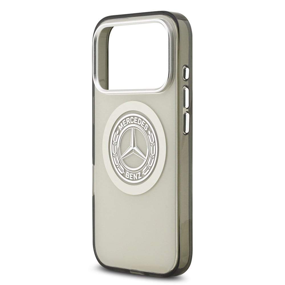 Apple iPhone 17 Pro Kılıf Mercedes Benz Orjinal Lisanslı M-safe Şarj Özellikli Çift Katmanlı PC Nostaljik Yıldız Dizayn Kapak