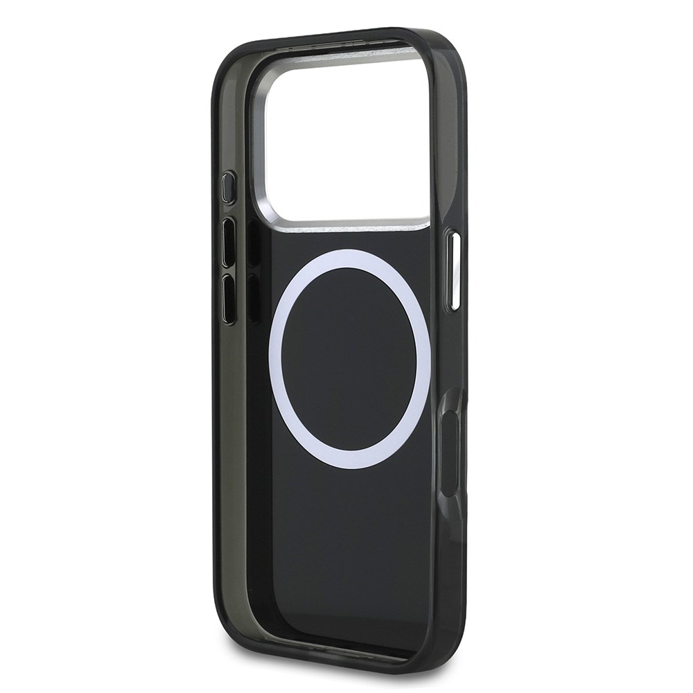 Apple iPhone 17 Pro Kılıf Orjinal Lisanslı M-safe Şarj Özellikli Karl Lagerfeld IML Baskılı Monogram Dizayn Kapak