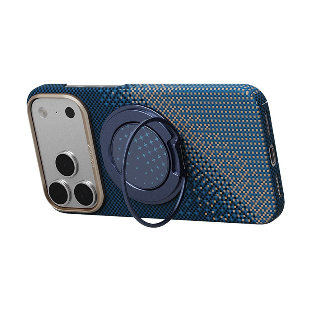 Apple iPhone 17 Pro Kılıf Raptic 2in1 Bundle Kit Aramid Skin Serenity Serisi Stand ve Kapak