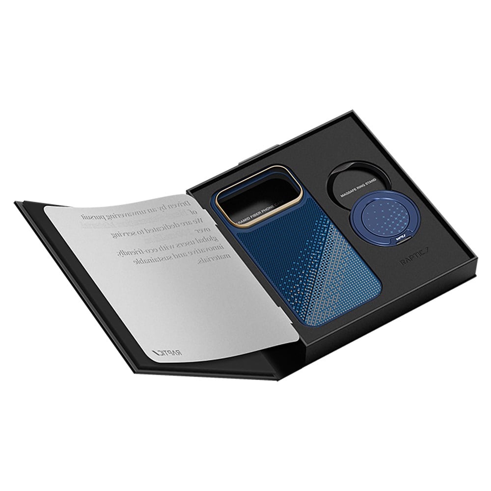 Apple iPhone 17 Pro Kılıf Raptic 2in1 Bundle Kit Aramid Skin Serenity Serisi Stand ve Kapak
