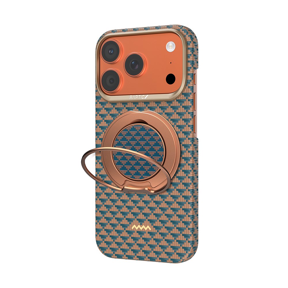 Apple iPhone 17 Pro Kılıf Raptic 2in1 Bundle Kit Aramid Skin Destiny Serisi Stand ve Kapak