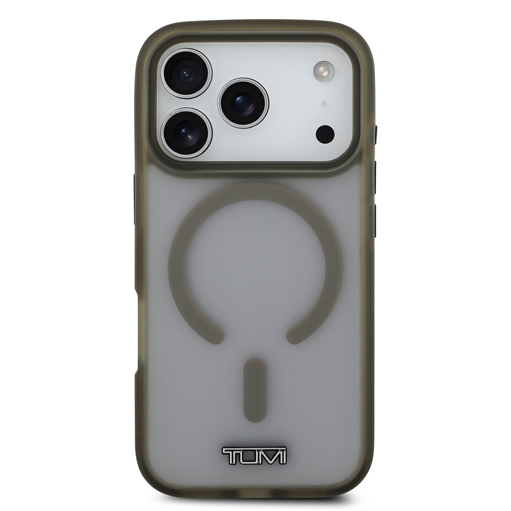 Apple iPhone 17 Pro Kılıf TUMI Orjinal Lisanslı M-safe Şarj Özellikli Buzlu Transparan Kapak