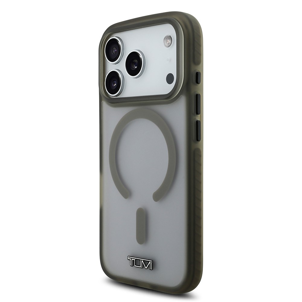 Apple iPhone 17 Pro Kılıf TUMI Orjinal Lisanslı M-safe Şarj Özellikli Buzlu Transparan Kapak