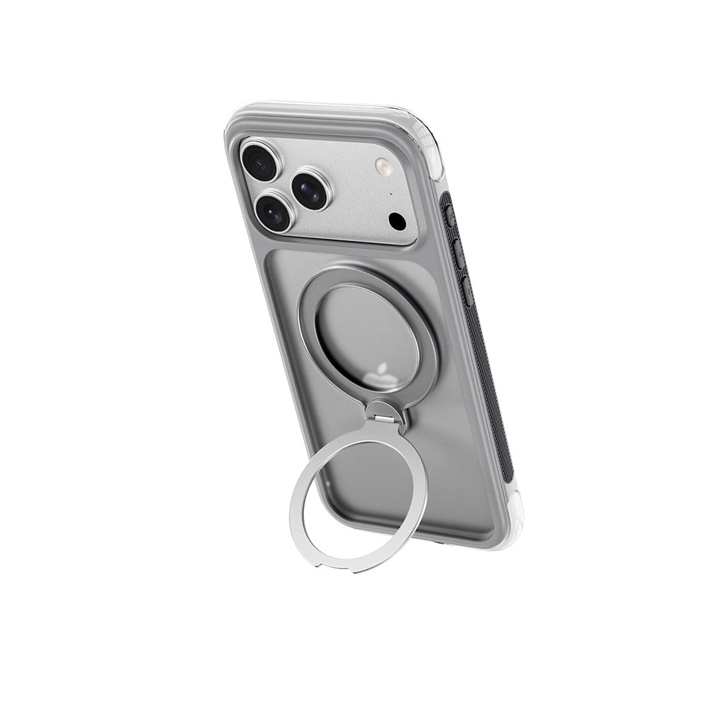 Apple iPhone 17 Pro Kılıf Wiwu AS-203 AeroShield Ultra Serisi M-safe Şarj Özellikli Airbag Tasarımlı Standlı Kapak