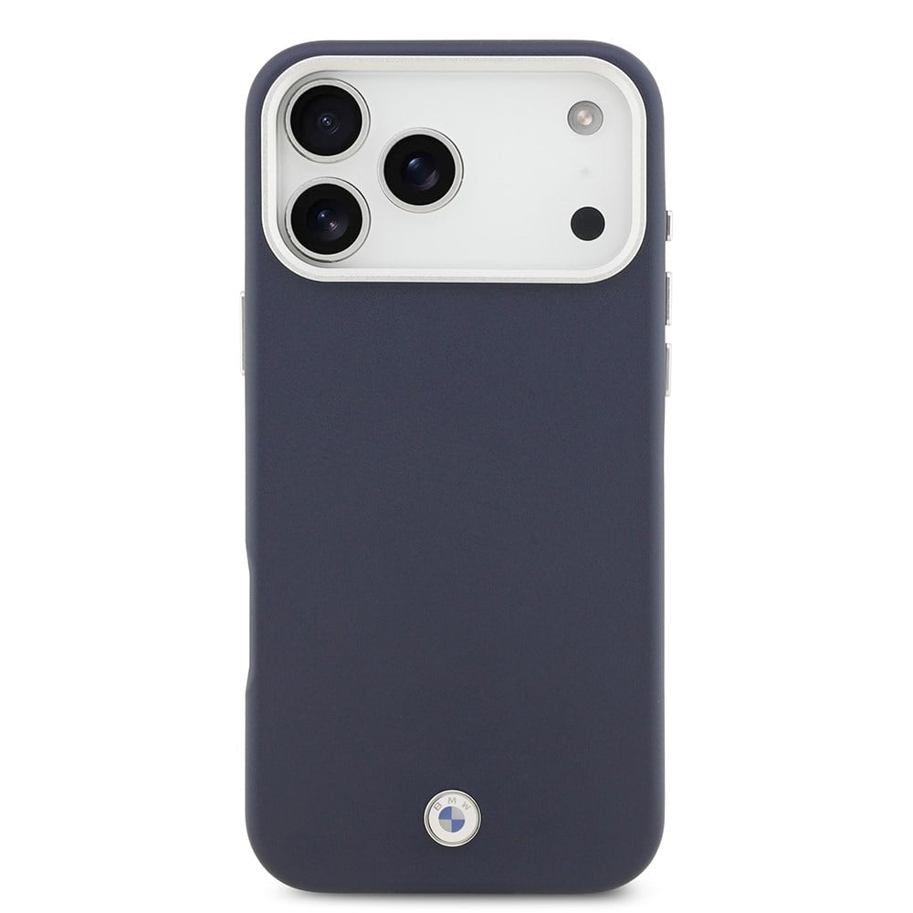 Apple iPhone 17 Pro Max Kılıf BMW Orjinal Lisanslı M-safe Şarj Özellikli Metal Logolu Tam Kaplama Deri Kapak