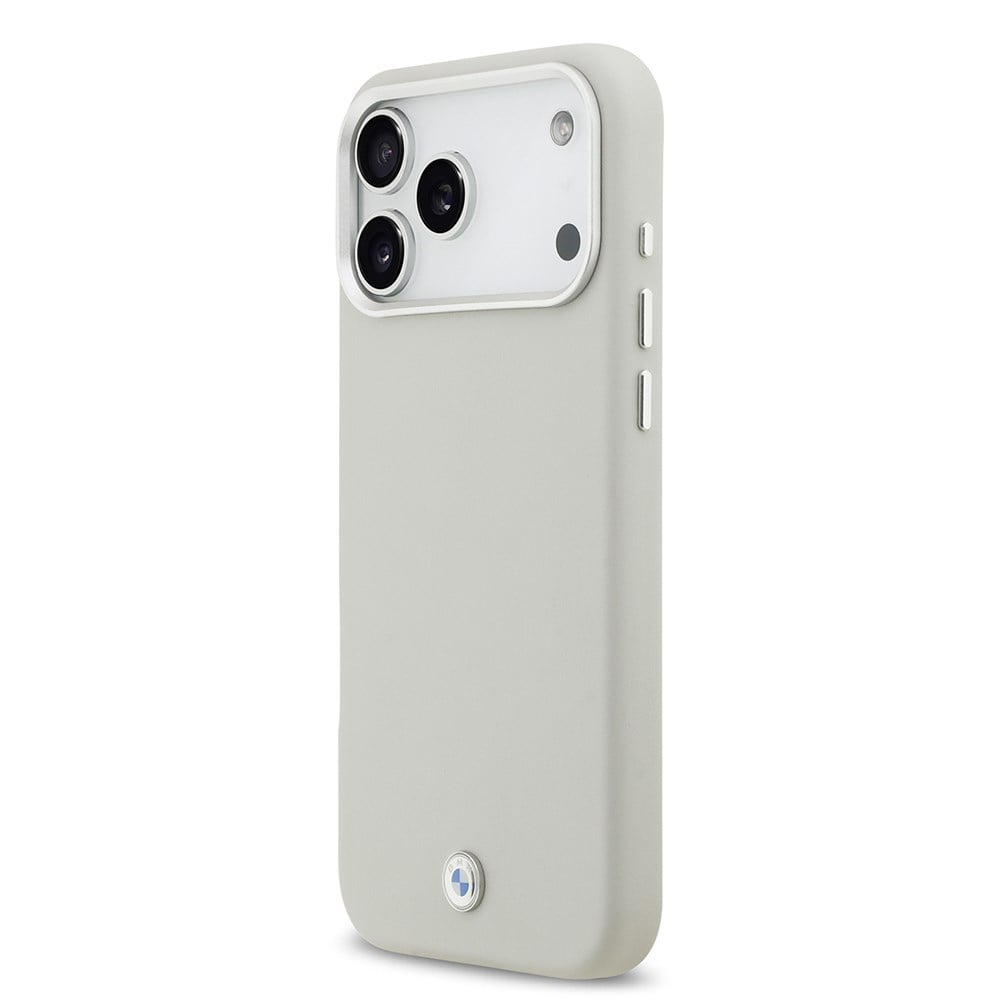 Apple iPhone 17 Pro Max Kılıf BMW Orjinal Lisanslı M-safe Şarj Özellikli Metal Logolu Tam Kaplama Deri Kapak