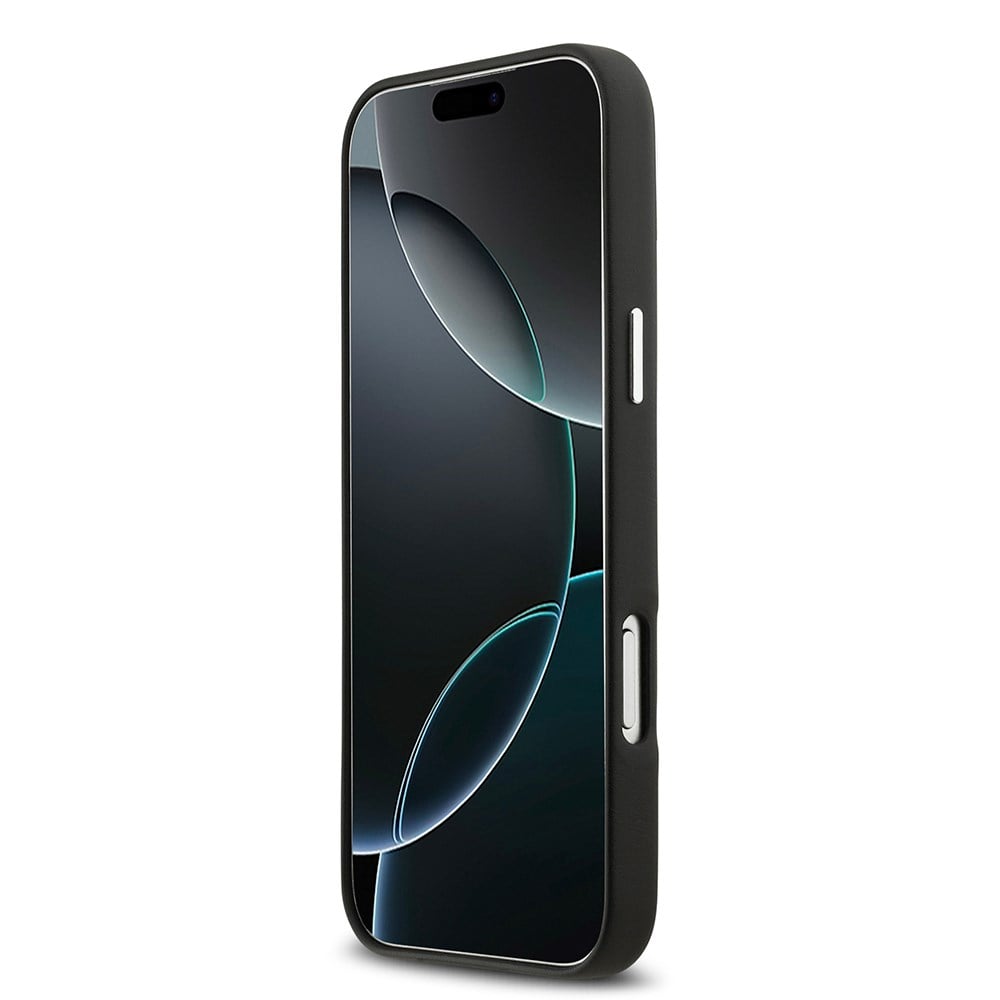 Apple iPhone 17 Pro Max Kılıf BMW Orjinal Lisanslı M-safe Şarj Özellikli Metal Logolu Tam Kaplama Deri Kapak
