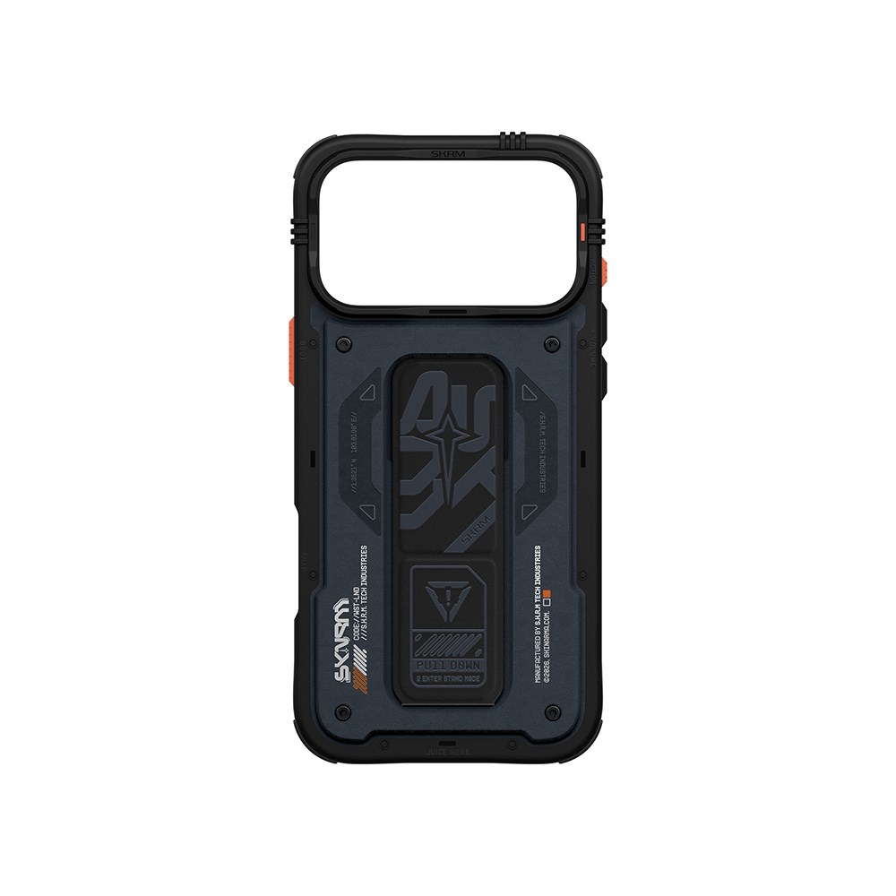 Apple iPhone 17 Pro Max Kılıf Desenli Airbag Tasarımlı Standlı Skinarma Aegis Kapak
