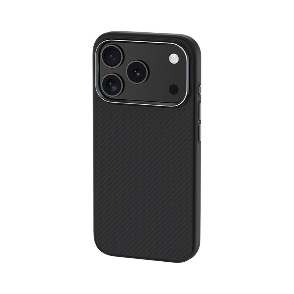 Apple iPhone 17 Pro Max Kılıf Karbon Fiber M-safe Şarj Özellikli Benks Hybrid ArmorPro 600D Kevlar Kapak