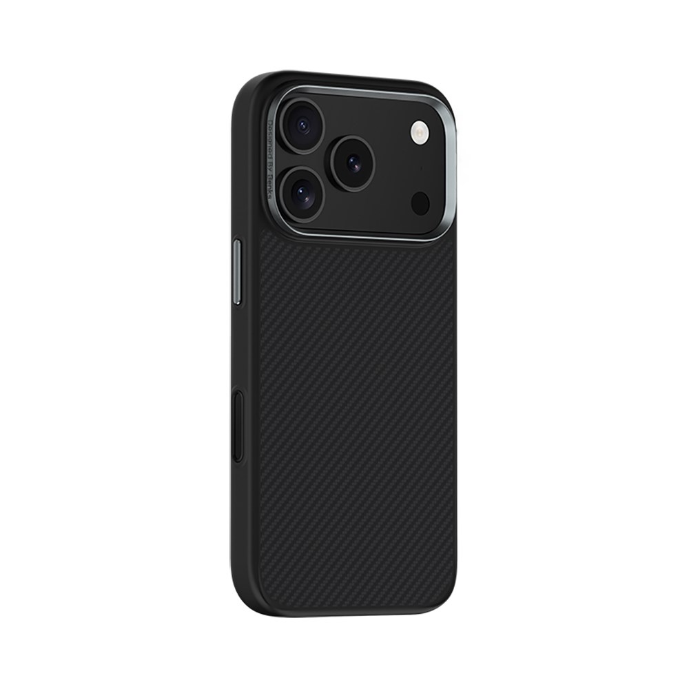 Apple iPhone 17 Pro Max Kılıf Karbon Fiber M-safe Şarj Özellikli Benks Hybrid ArmorPro 600D Kevlar Kapak