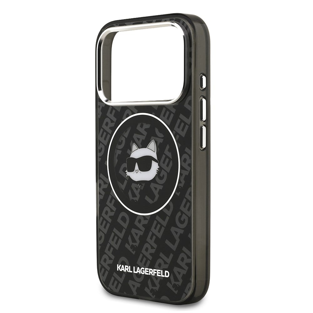 Apple iPhone 17 Pro Max Kılıf Karl Lagerfeld Orjinal Lisanslı IML Baskılı Choupette Heads Kapak