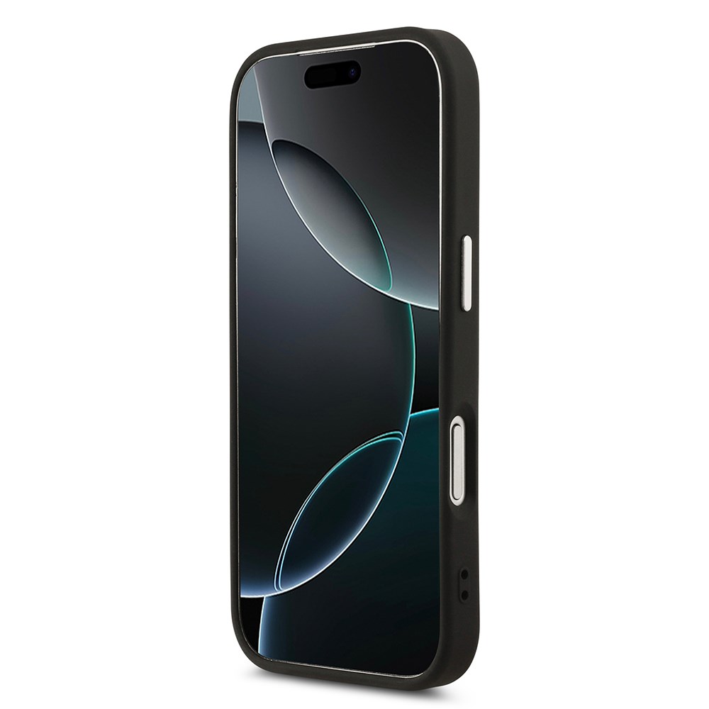 Apple iPhone 17 Pro Max Kılıf Karl Lagerfeld Orjinal Lisanslı M-safe Şarj Özellikli Metal Kamera ve Buton Tasarımlı Paris RSG PU Deri Kapak