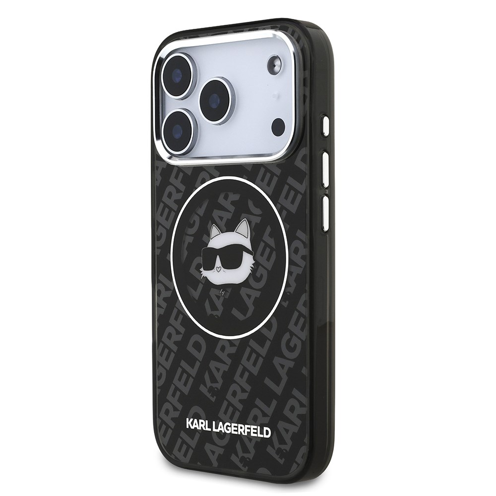 Apple iPhone 17 Pro Max Kılıf Karl Lagerfeld Orjinal Lisanslı IML Baskılı Choupette Heads Kapak