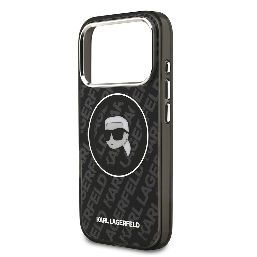 Apple iPhone 17 Pro Max Kılıf Karl Lagerfeld Orjinal Lisanslı IML Baskılı KL Heads Kapak