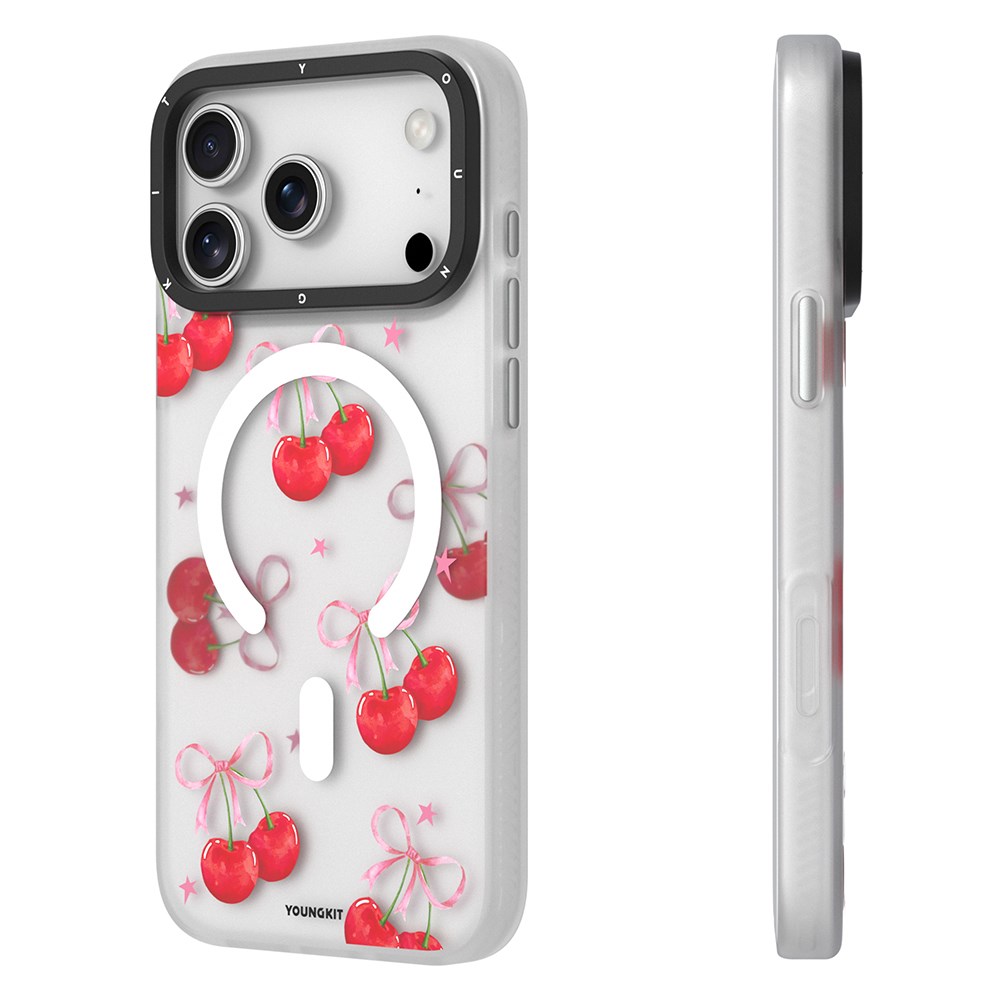 Apple iPhone 17 Pro Max Kılıf M-Safe Şarj Özellikli Airbagli Çift Katmanlı Youngkit Sweathart Serisi Kapak